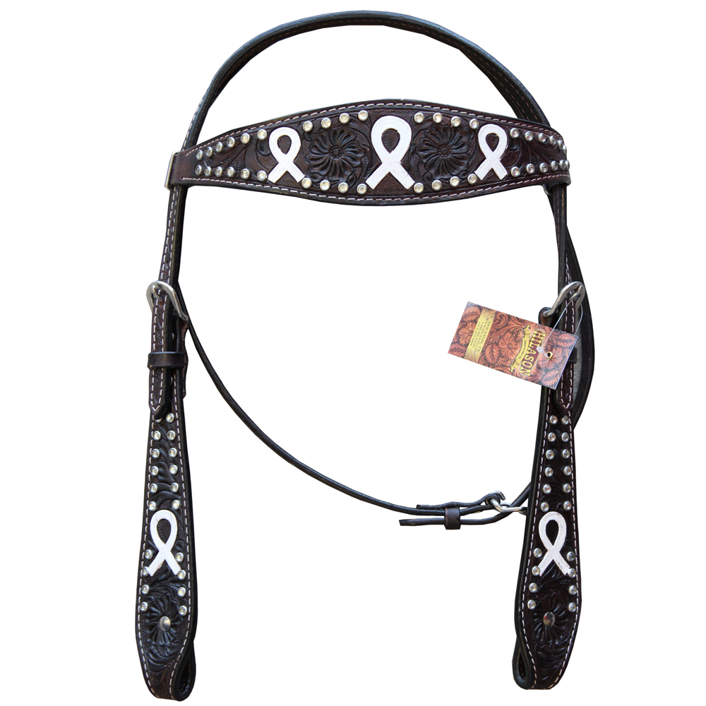 52BH Western Horse Leather Headstall