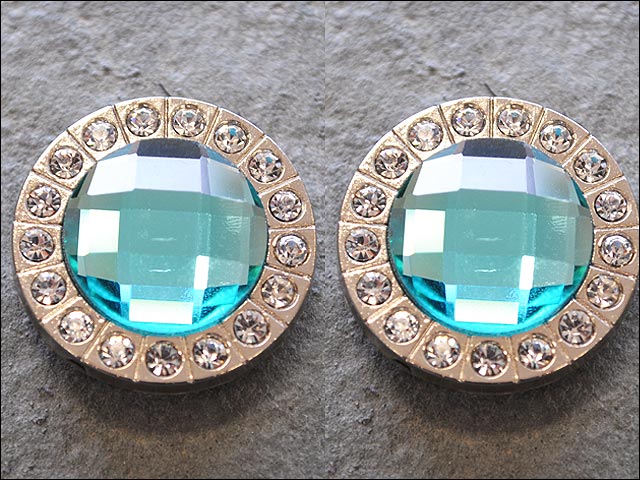 66HS Western Tornillo Trasero Concho Turquesa Cristal Baya Bling Cabezal Vaquera - Imagen 7 de 25