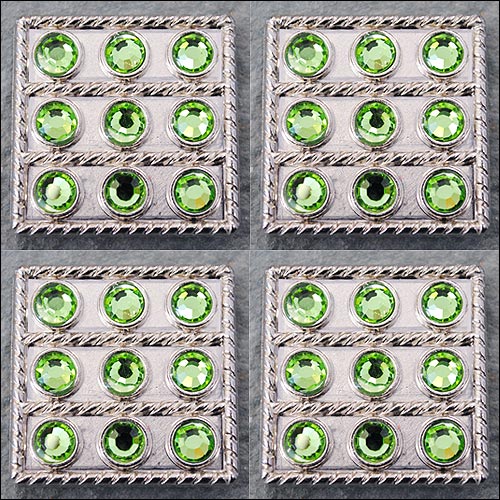92HS Western Tornillo Trasero Concho1 Negro Cristal Floral Bling Cabezal Vaquera - Imagen 8 de 25