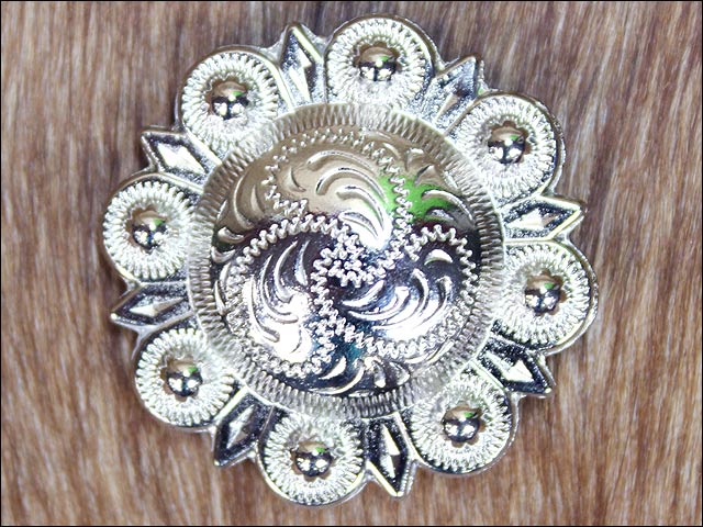 Sillín vaquera 73HS Western Screw Back Concho Nickle Finishberry - Imagen 9 de 37