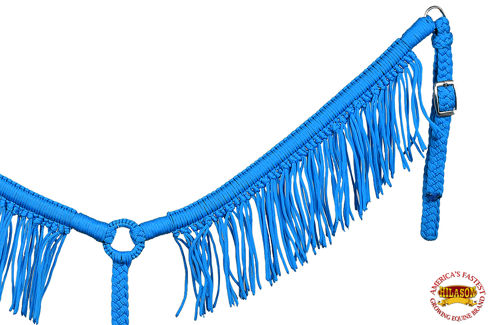 Collar de pecho de caballo DL plano trenzado paracord con flecos de Hilason - Imagen 39 de 43