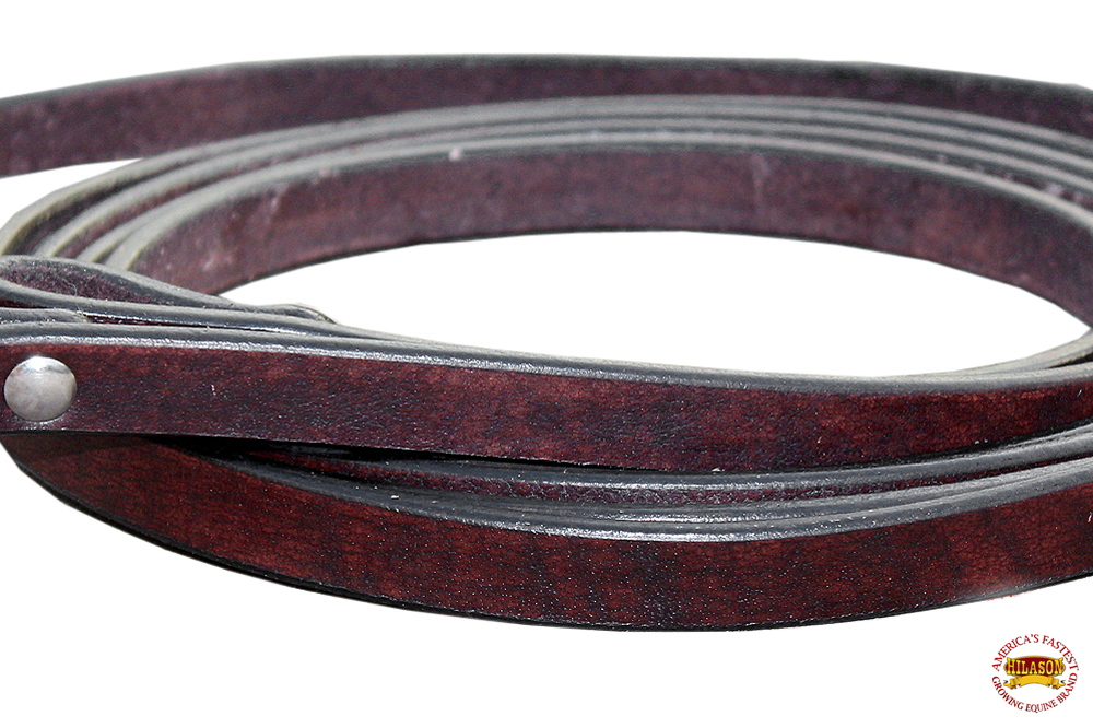 44BH 3/4 In x 8 ft Hilason Western Horse Tack Cuero Dividido Riñón - Imagen 14 de 20