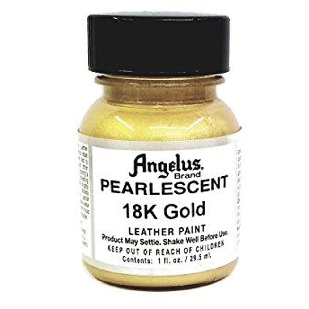 Angelus Pearlescent Paint 18k Gold / 1oz and 4oz Bottles / 