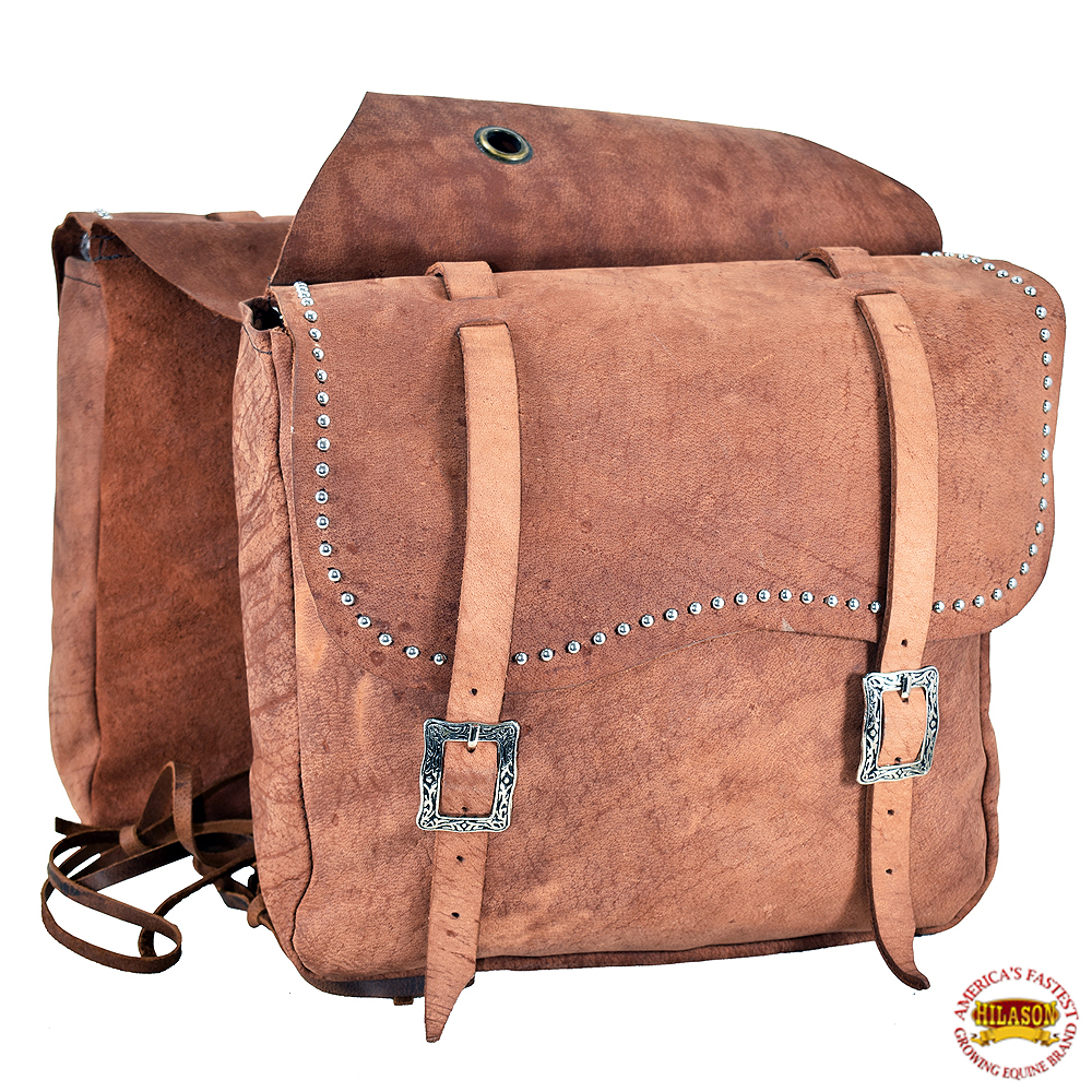 Western Horse Leather Saddle Bag Heavyduty Traditional Trail Ride ...