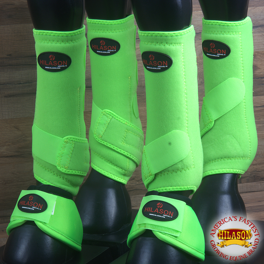 lime green horse boots