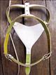 HSDH144-Off- White Leather Working Guide Assistance Dog Harness