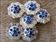 HSCN012-Crystal Rhinestone Bling Berry Conchos Sapphire color