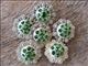 HSCN014-Crystal Rhinestone Bling Berry Conchos Olivine Color