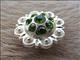 HSCN014-Crystal Rhinestone Bling Berry Conchos Olivine Color