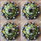 HSCN024-Crystal Rhinestone Bling Berry Conchos Antique Silver Finish