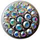 HSCN043-CRYSTAL RHINESTONE BLING BERRY CONCHO GLITTERING AB STONE NICKLE FINISH