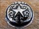 HSCN048-Antique Silver Finished Conchos with Texas Star