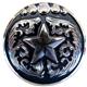 HSCN048-Antique Silver Finished Conchos with Texas Star