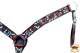 BHPA326DBTRQ-HILASON WESTERN LEATHER HORSE BRIDLE HEADSTALL BREAST COLLAR BROWN TURQUOISE