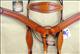 BHPA321ST-HILASON WESTERN LEATHER HORSE HEADSTALL BREAST COLLAR BARB WIRE TOOL SADDLE TAN