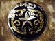 HSCN108-TEXAS STAR BLACK GOLD CONCHO SADDLE HEADSTALL TACK BLING COWGIRL
