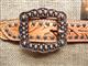 BHPS123CN139-NEW HILASON WESTERN SHOW TACK HAND TOOLED LEATHER ADULT SPUR STRAPS WITH ANTIQUE