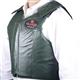 HSPV801-HILASON BULL RIDING RODEO LEATHER PROTECTIVE VEST GEAR EQUIPMENT HUNTER GREEN