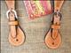 BHPS136-NEW HILASON WESTERN LIGHT OIL HAND TOOLED LEATHER SPUR STRAPS