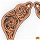 BHPS144-Carved Tan W- Black H&Paint