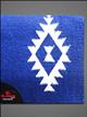 FEDP112-GEL-G112 HILASON WESTERN NEW ZEALAND WOOL GEL SADDLE BLANKET PAD BLUE WHITE