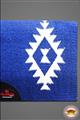 FEDP112-FUR-DP112 BLUE WHITE HILASON WESTERN NEW ZEALAND WOOL FELT SADDLE BLANKET PAD