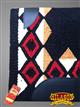 FEDP211-FUR-Saddle Blanket Black Crimson