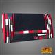 FEDP227-FUR-Saddle Blanket Black Crimson