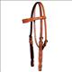 CY-0260-1004-CIRCLE Y 5/8 INCH REGULAR OIL ACORN HAND TOOLED LEATHER HORSE BROWBAND HEADSTALL