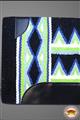 FEDP118-GEL-G118 HILASON WESTERN NEW ZEALAND WOOL GEL SADDLE BLANKET PAD BLACK GREEN BLUE