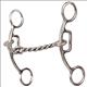 CE-GTDBIT12-Classic Equine Carol Goostree Delight Shank Gag Barrel Bit with Twisted Wire 475-in