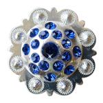 Crystal Rhinestone Bling Berry Conchos Sapphire color