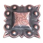 Copper Finished Square Conchos 1.25in
