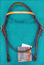 LEATHER HORSE BROWBAND HEADSTALL SINGLE PLY BY CIRCLE Y
