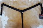 4281 BLACK CIRCLE Y LEATHER TACK HORSE BREAST COLLAR