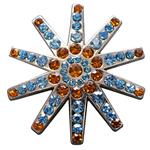 TURQUOISE AMBER RHINESTONE SPUR CONCHOS BLING HEADSTALL TACK COWGIRL