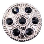 NICKLE FINISH BLACK CONCHOS WHEEL SHAPE WITH ROPE EDGE