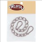 WL-77-3145 HOSRE TACK CURB CHAIN WITH SAFETY SPRING SNAPS WEAVER 9-1/2 inches.