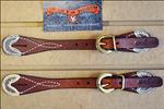 CIRCLE Y GOLDEN HARNESS MENS SPUR STRAP W/ RAWHIDE TIPS