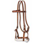 4042 CIRCLE Y HORSE TACK LEATHER SIDE PULL BRIDLE SINGLE ROPE NOSE