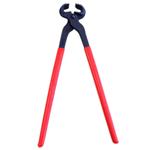 HILASON STANDARD HOOF FARRIER NIPPERS WITH RED PVC COVERED HANDLE