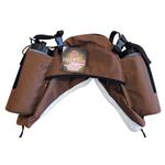 600D CORDURA OUTER SADDLE BAGS W/BOTTLE BROWN