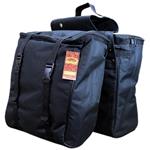 U-HILASON BLACK WESTERN HORSE TACK CORDURA INSULATED SADDLE BAG