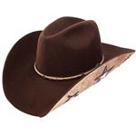CHARLIE1HORSE BRWON ALMOST FAMOUS LOW CROWN COWBOY WESTERN HATS W/ BAND