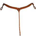 HILASON WESTERN HORSE TACK STRAIGHT LEATHER BREAST COLLAR