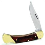 SCHRADE UNCLE HENRY BEAR PAW LOCKBACK SINGLE BLADE STAINLESS STEEL POCKET KNIFE WITH LEATHER SHEATH