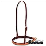 CLASSIC EQUINE LATIGO LINED NATURAL LEATHER HORSE NOSEBAND