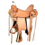 RS106 HILASON  BIG KING Series  WESTERN WADE RANCH ROPING COWBOY SADDLE 15 16 17