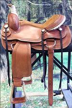 HILASON WESTERN HAND TOOLED LEATHER COWBOY WADE RANCH ROPING SADDLE TAN