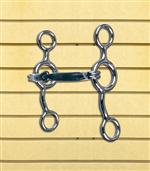 REINSMAN STAGE B JUNIOR COW HORSE 7/16 in. SMOOTH SWEET IRON SNAFFLE BIT